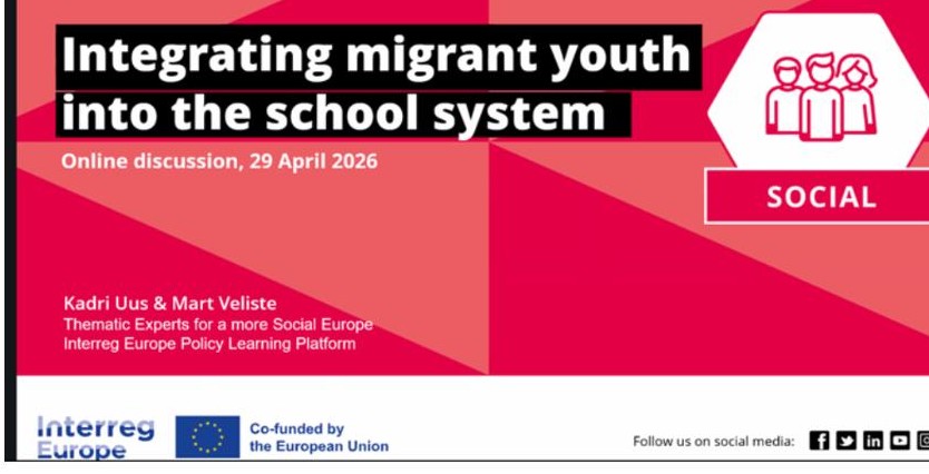 Public events and Activities 3 - programaseducativos.es Integrating migrant youth into the school system — online discussion, 29 April 2026
