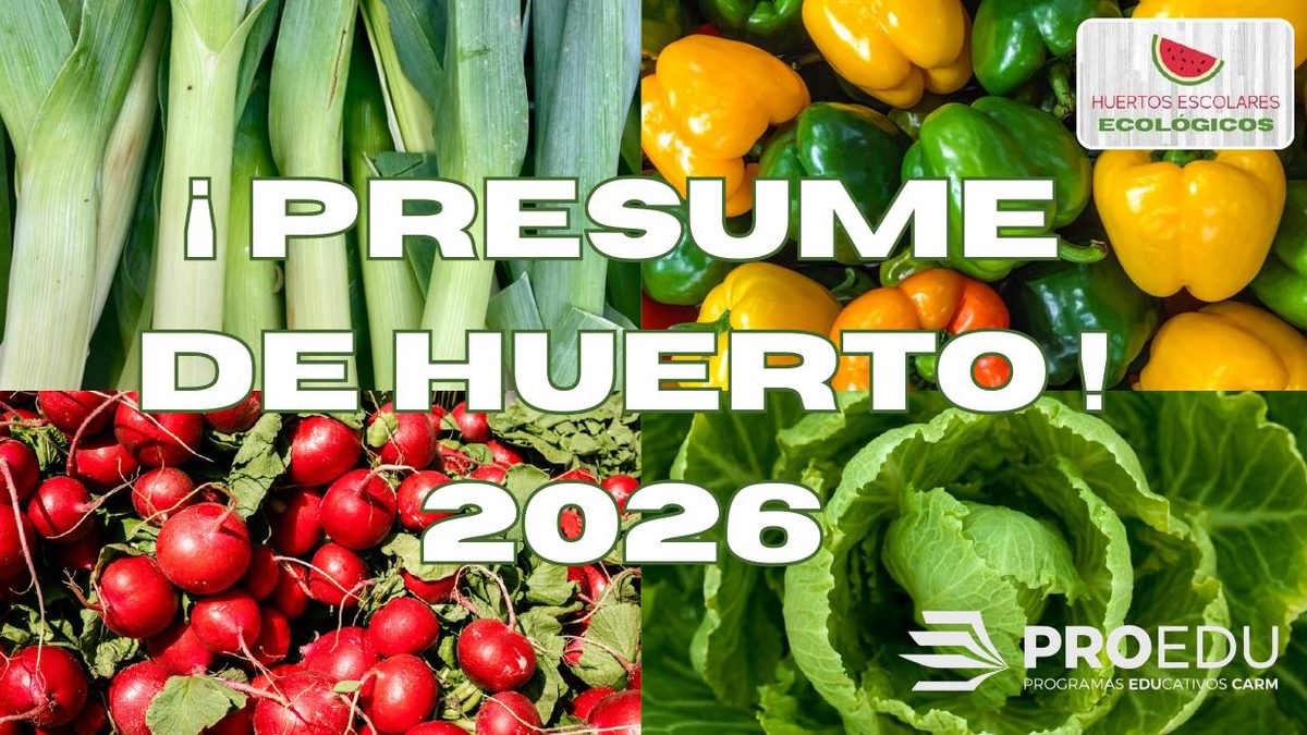 Portada de la guía de huertos escolares ecológicos